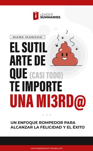 El sutil arte de que (casi todo) te importe una mierda, de Mark Manson -  Estandarte